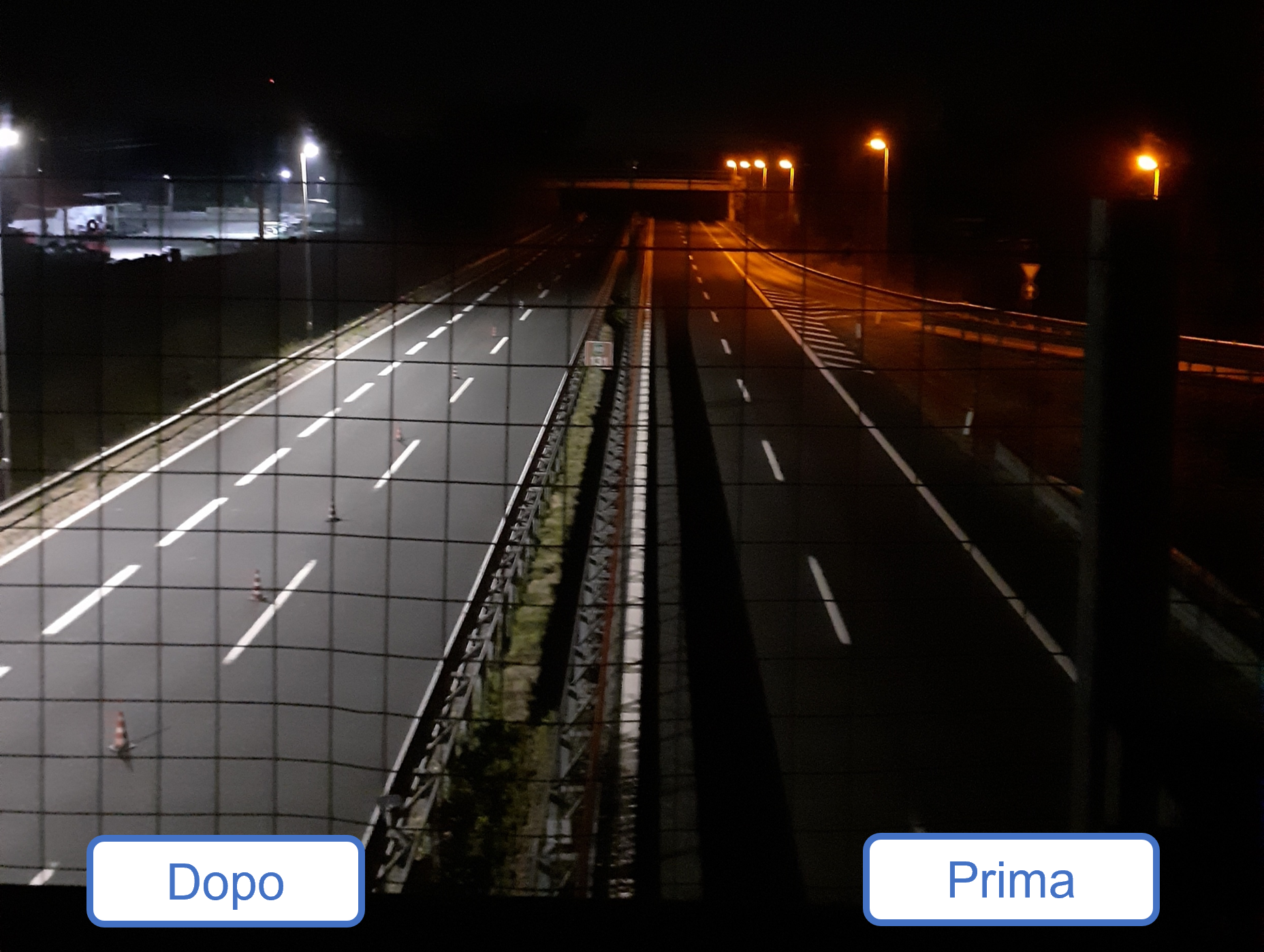Autostrade per l'italia e l'illuminazione a led: salto verso l'efficienza energetica