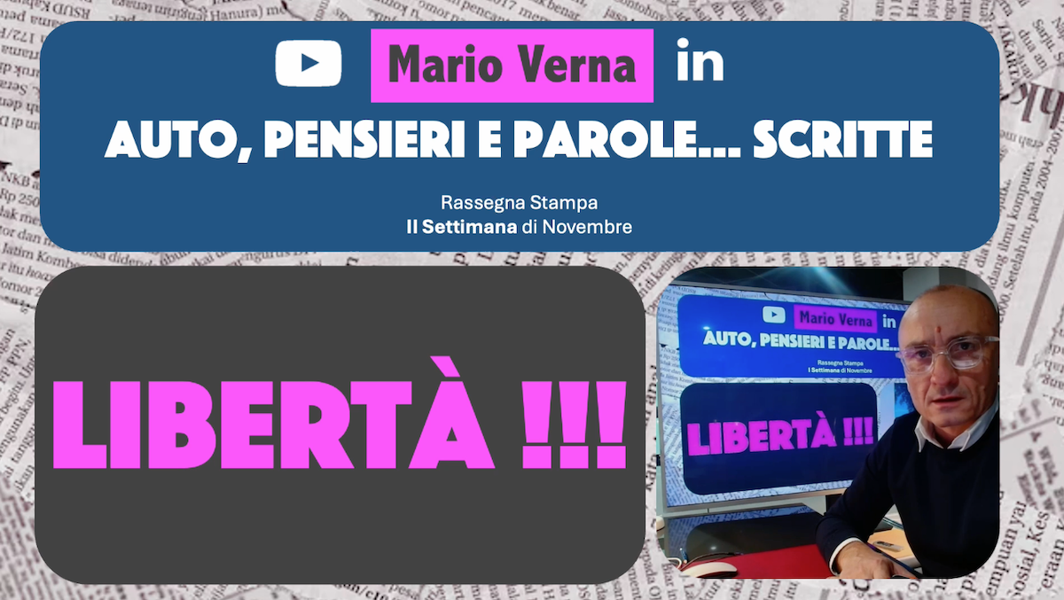 "Pensieri e parole... scritte": la rassegna stampa di Mario Verna