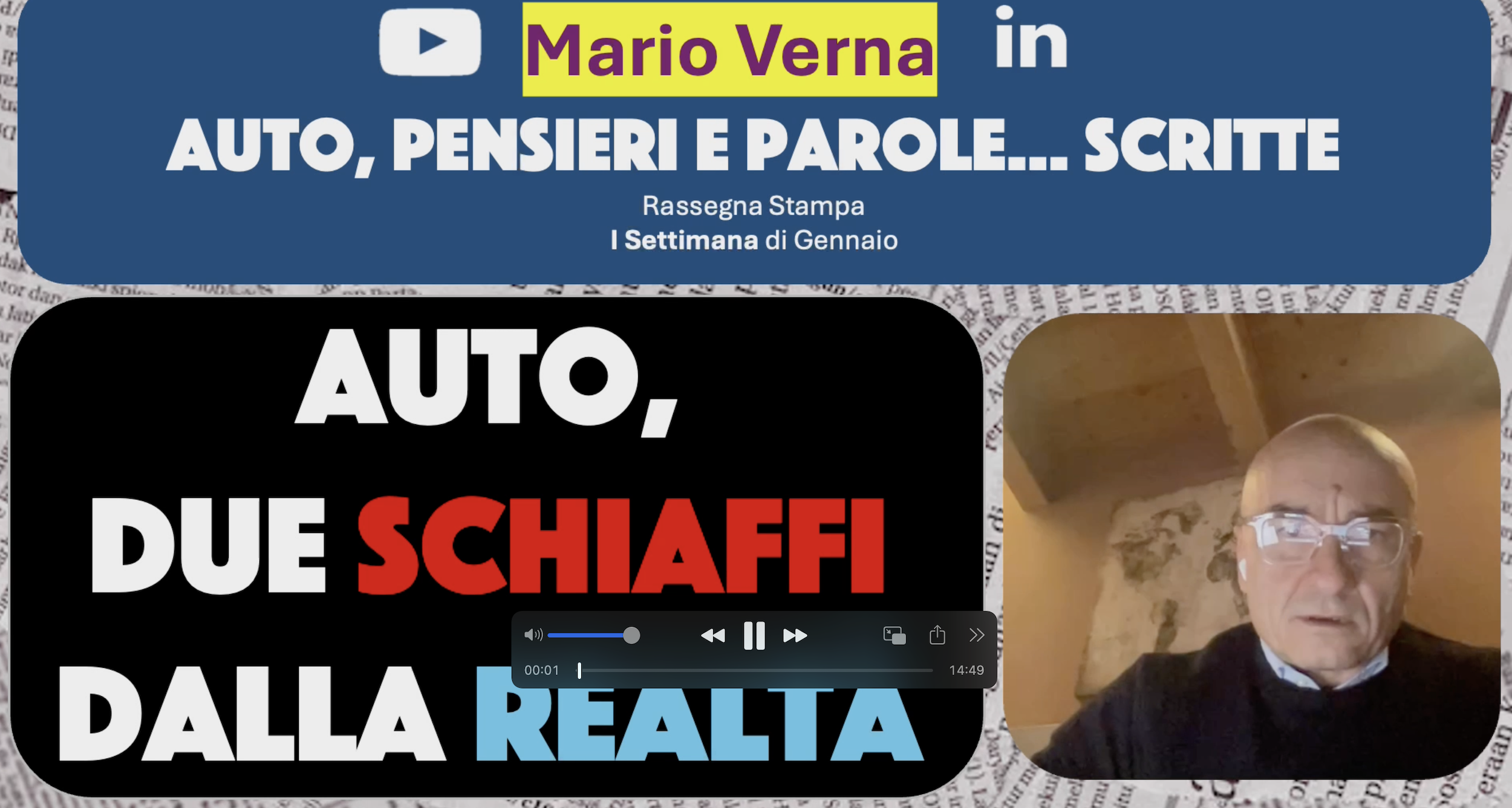 Auto, pensieri e parole... scritte: due schiaffi di realtà