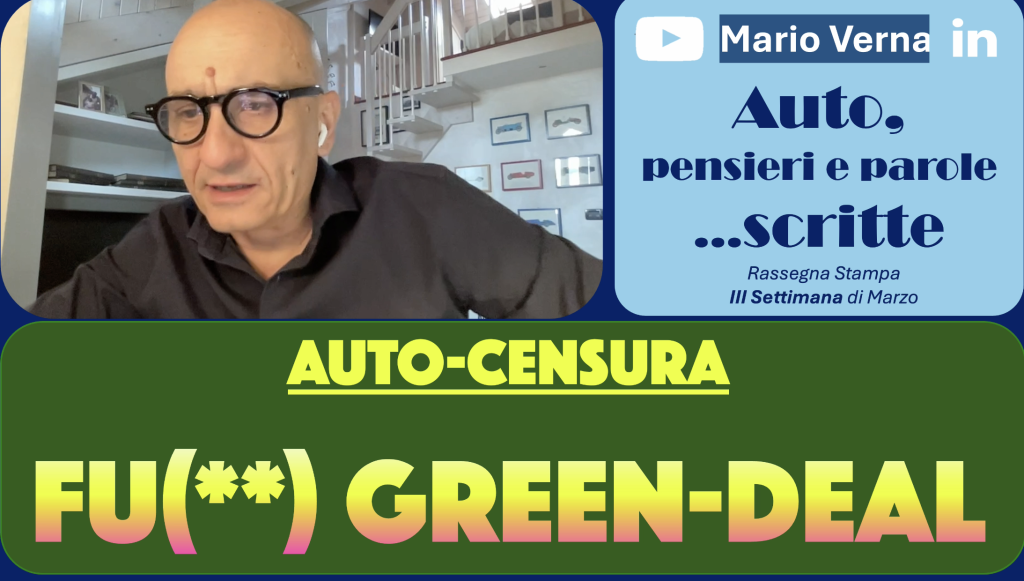 Pensieri e parole… scritte: addio Green-deal!