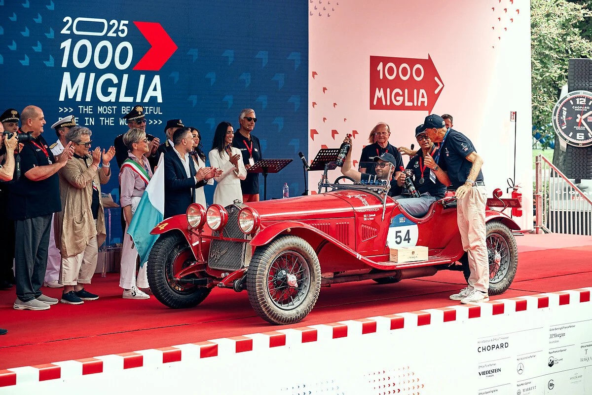 Tripletta alla "1000 Miglia 2025": trionfo per Alfa Romeo