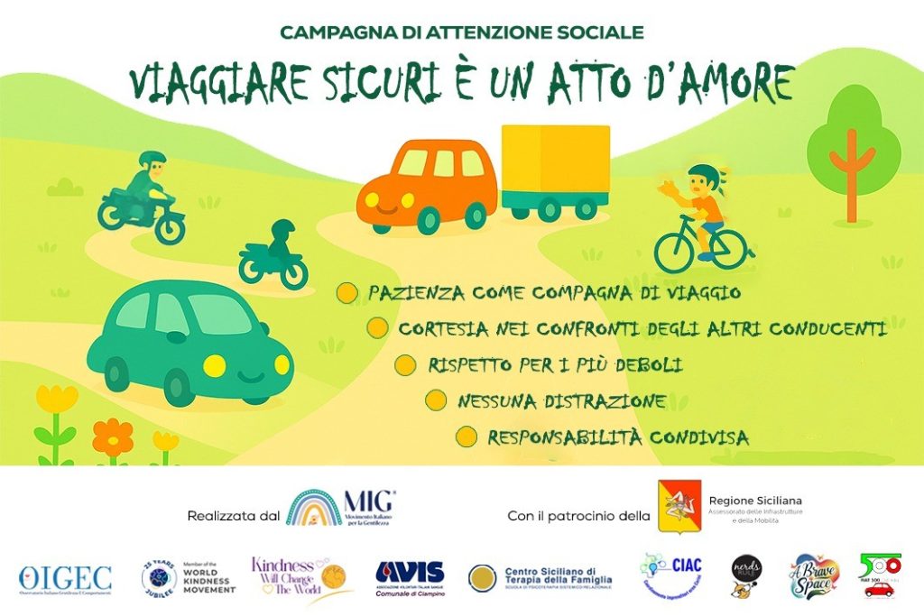 Sicilia, al via “Guida con gentilezza”: la campagna che vuole cambiare il traffico estivo