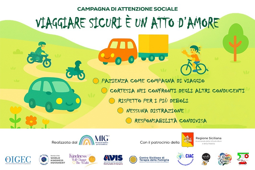 Sicilia, al via “Guida con gentilezza”: la campagna che vuole cambiare il traffico estivo